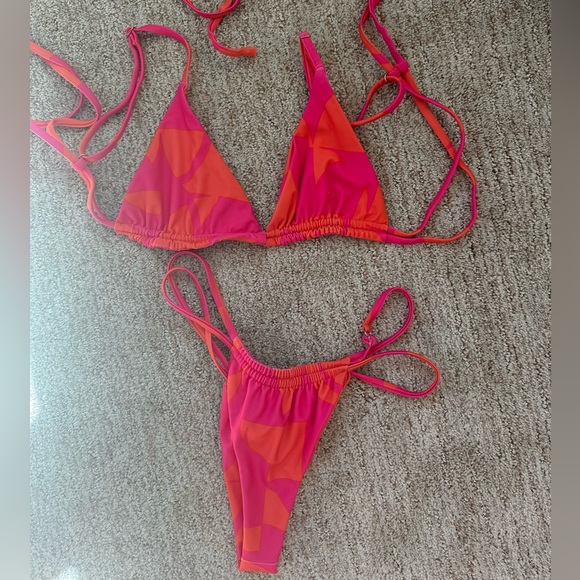 Tiger Mist Pink and Orange Bikini - Picture 1 of 1